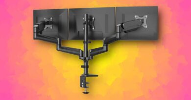 Huanuo triple monitor arm mount deal