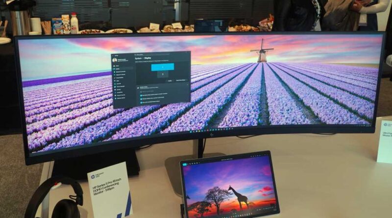 HP ultrawide monitor hero