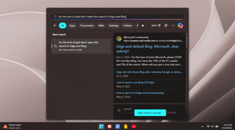 Windows 11 start search