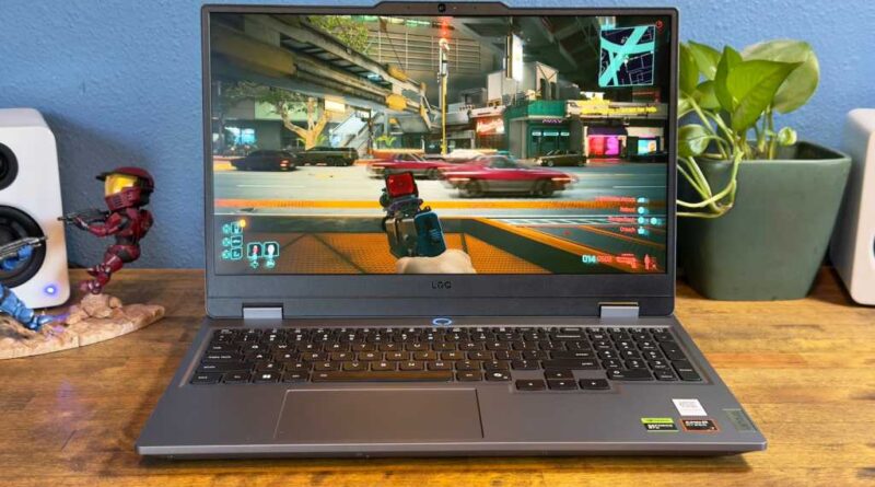 Lenovo LOQ 15 gaming laptop with Nvidia DLSS 4 testing