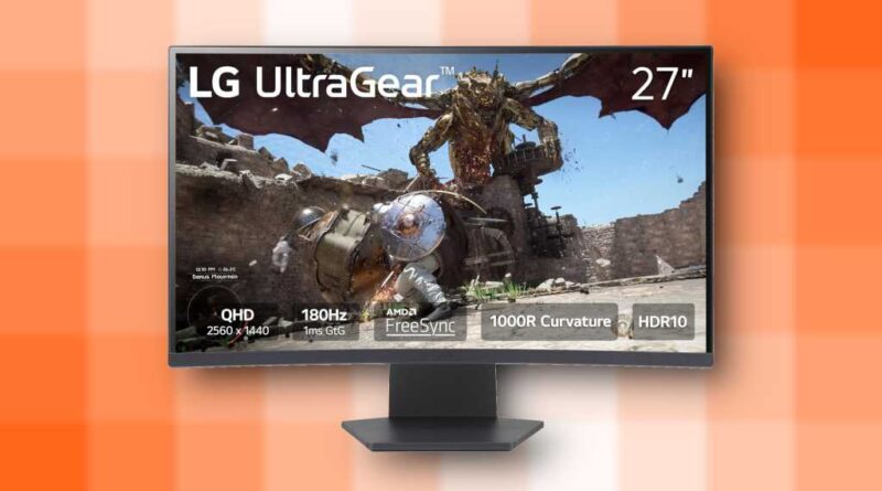 LG UltraGear 27GS60QC-B gaming monitor deal