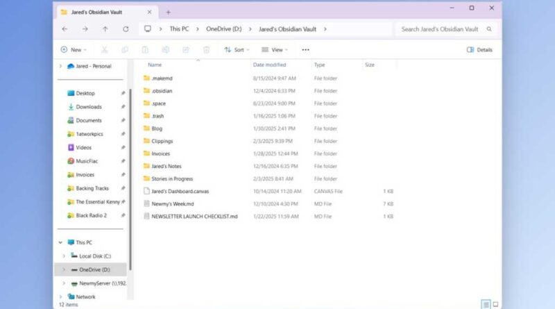 File Explorer in Windows