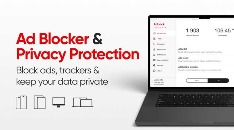 AdLock Ad Blocker Premium Plan: Lifetime Subscription