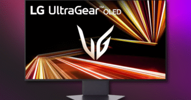 LG 32-inch OLED monitor, 4K dual mode