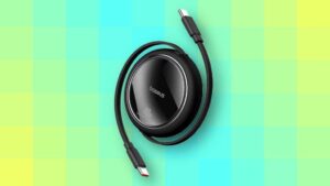Baseus 100W retractable USB-C cable black deal