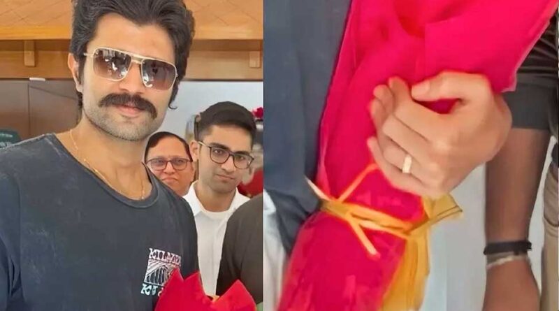 Vijay Deverakonda visited His School in Puttaparthi and Shared Pictures