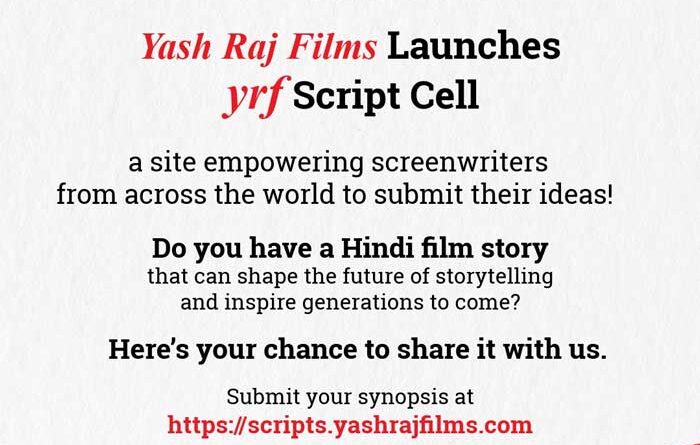 Yash Raj Films Launches Script Cell to Discover New Talent