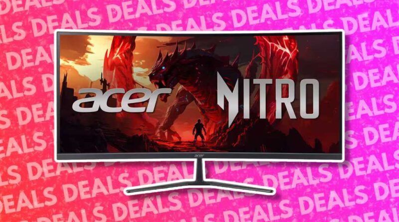 Acer Nitro ED340CUR gaming monitor deal