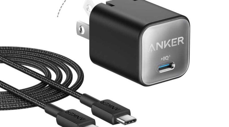 Anker 511 + USB-C cable