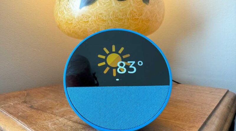Amazon Echo Spot 2024 weather report