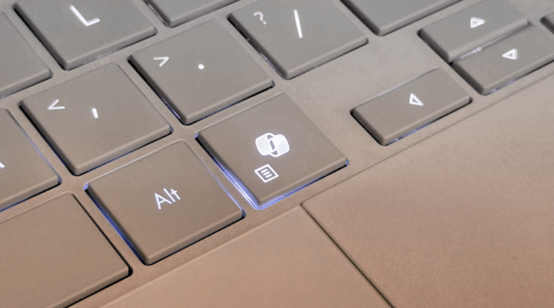 copilot laptop keyboard button