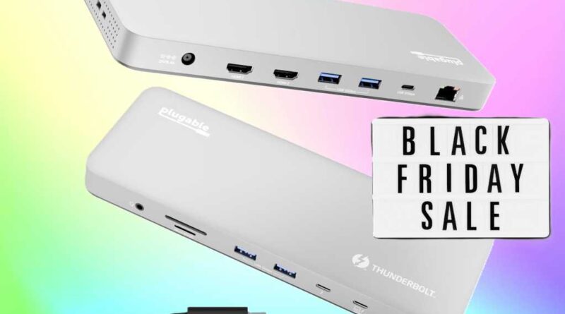 Plugable Thunderbolt 4 dock Black Friday sale