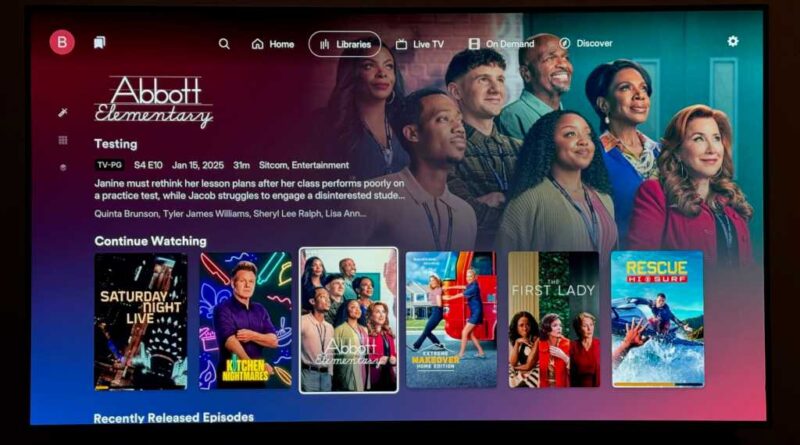 Plex Apple TV simplified nav