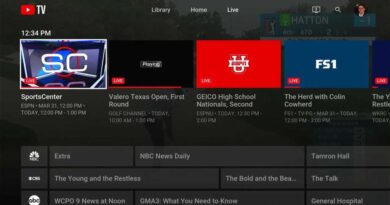 YouTube TV grid guide