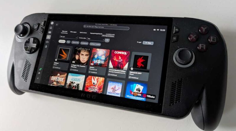 ROG Xbox Ally X gränssnitt