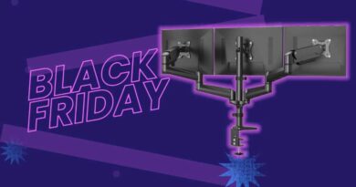 Huanuo triple monitor mount