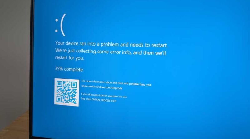Windows 11 Blue Screen of Death error message