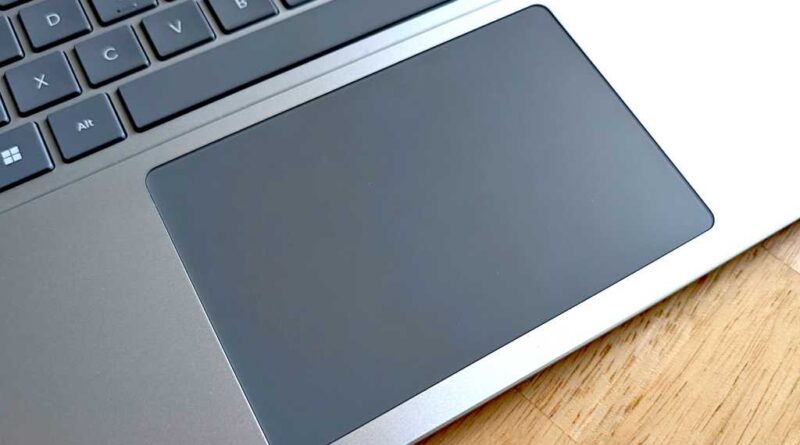 Closeup of Microsoft Surface Laptop 7 trackpad