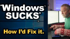 David Plummer: Windows sucks Screenshot von Youtube