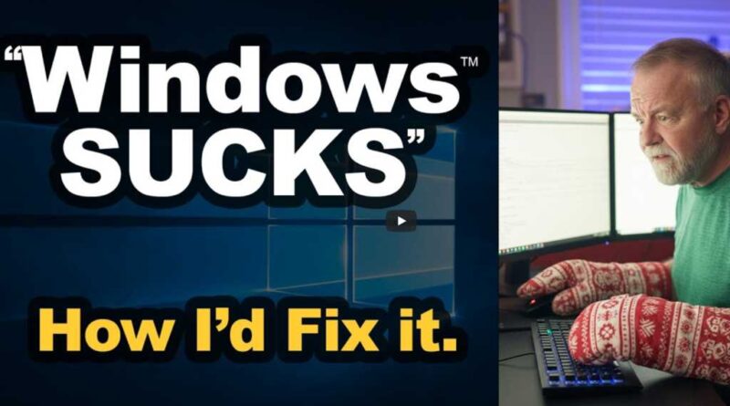 David Plummer: Windows sucks Screenshot von Youtube