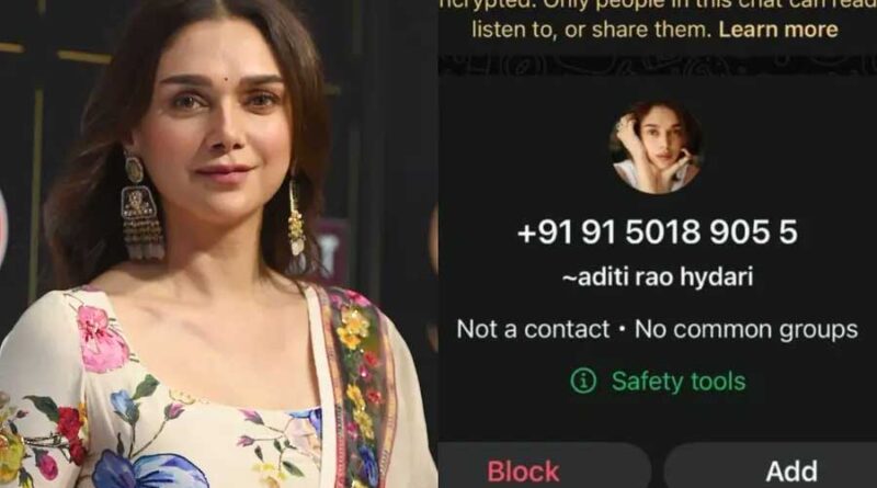 Aditi Rao warns against WhatsApp impersonator
