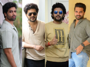 Young heroes showing stars to filmmakers