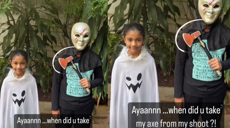 Allu Arjun kids celebrate Halloween