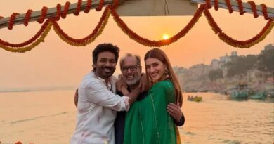 Dhanush and Kriti Sanon visit Varanasi ahead of Tere Ishq Mein