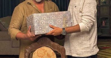 Impressed With Harish Shankar Work for Ustaad Bhagat Singh Parthiban Gifted Memento