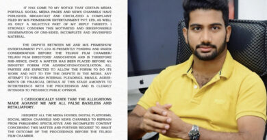 Prashanth Varma calls matter subjudice, refutes allegations