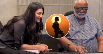 Shruti Haasan touched by Keeravani in SSMB29