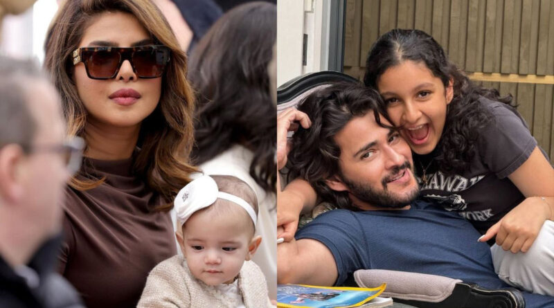 Priyanka Chopra daughter having fun in SSMB29 sets