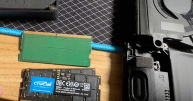 Crucial RAM modules for upgrading laptop components