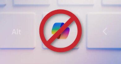 Windows Copilot Key on keyboard with a cancel sign