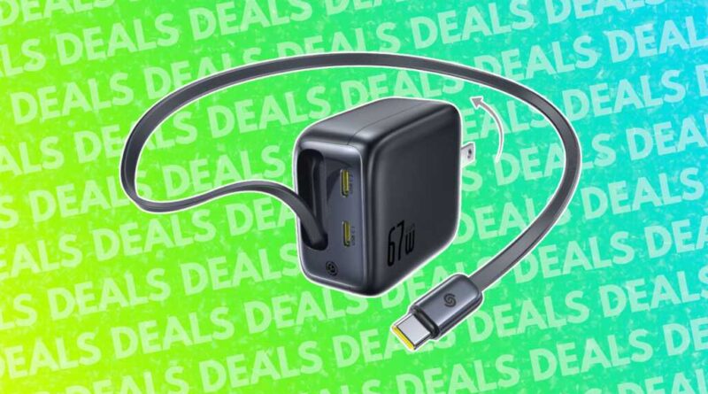 Baseus 67W retractable USB-C charger deal