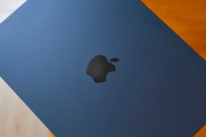 MacBook Air closed in midnight