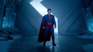 Superman DAVID CORENSWET as Superman in DC Studios and Warner Bros Pictures SUPERMAN a Warner Bros Pictures release