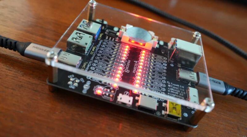 USB-Kabeltester im Einsatz