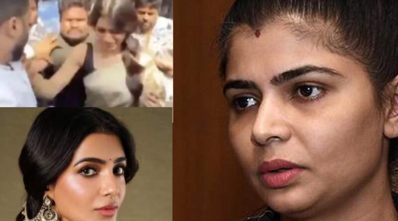 Chinmayi reacts as Samantha gets mobbed
