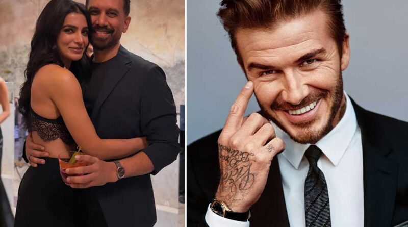David Beckham congratulate Samantha and Raj Nidamoru