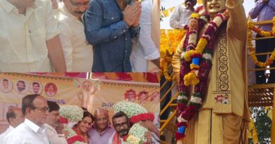 New Statue of Legendary Nandamuri Taraka Rama Rao at Rathan Village