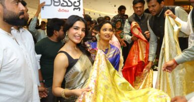 Samantha Ruth Prabhu Inaugurates Sirimalle Sarees at Jubilee Hills Check Post