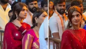 Sreeleela worried for her grandma during Tirupati visit