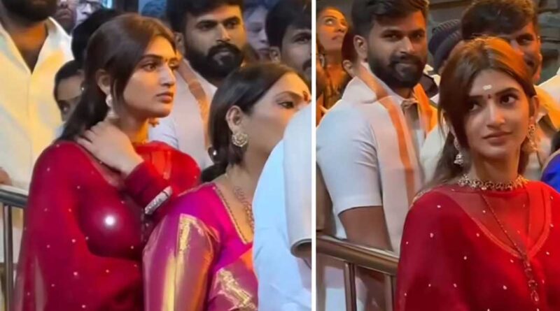 Sreeleela worried for her grandma during Tirupati visit