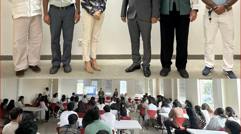 Ambassador of India Visits St Martinus University Faculty of Medicine Curacao