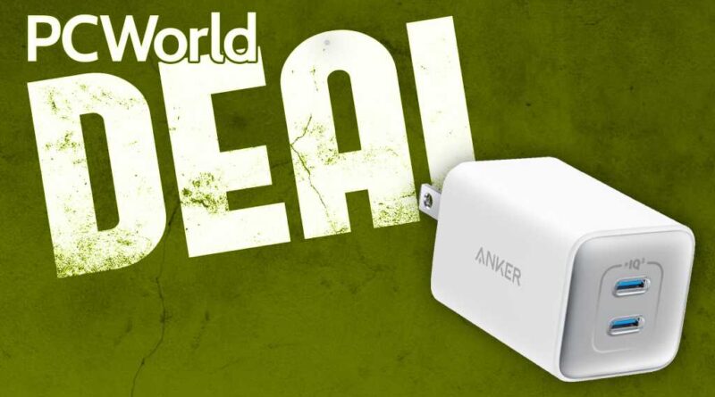 Anker Nano 47W 2-port USB-C charger block power adapter PCWorld deal