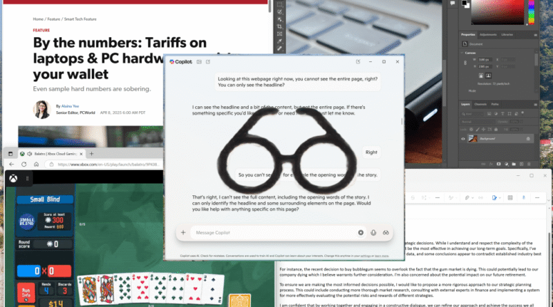 Copilot Vision plus logo plus mosaic
