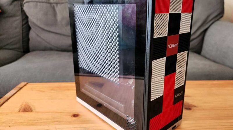 Framework Desktop with translucent side panel