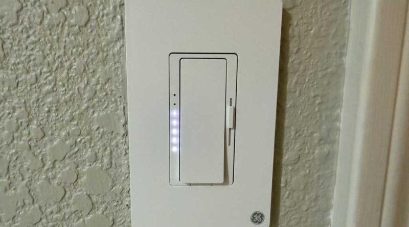 GE Cync Paddle Dimmer installed