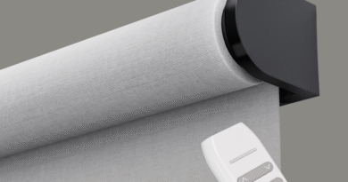 GE smart shade header and remote